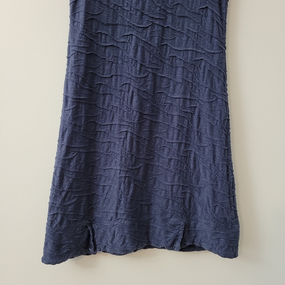 Indigo Blue Organic Cotton Wave Tank Dress Size S,  Toad & Co - Picture 6 of 10
